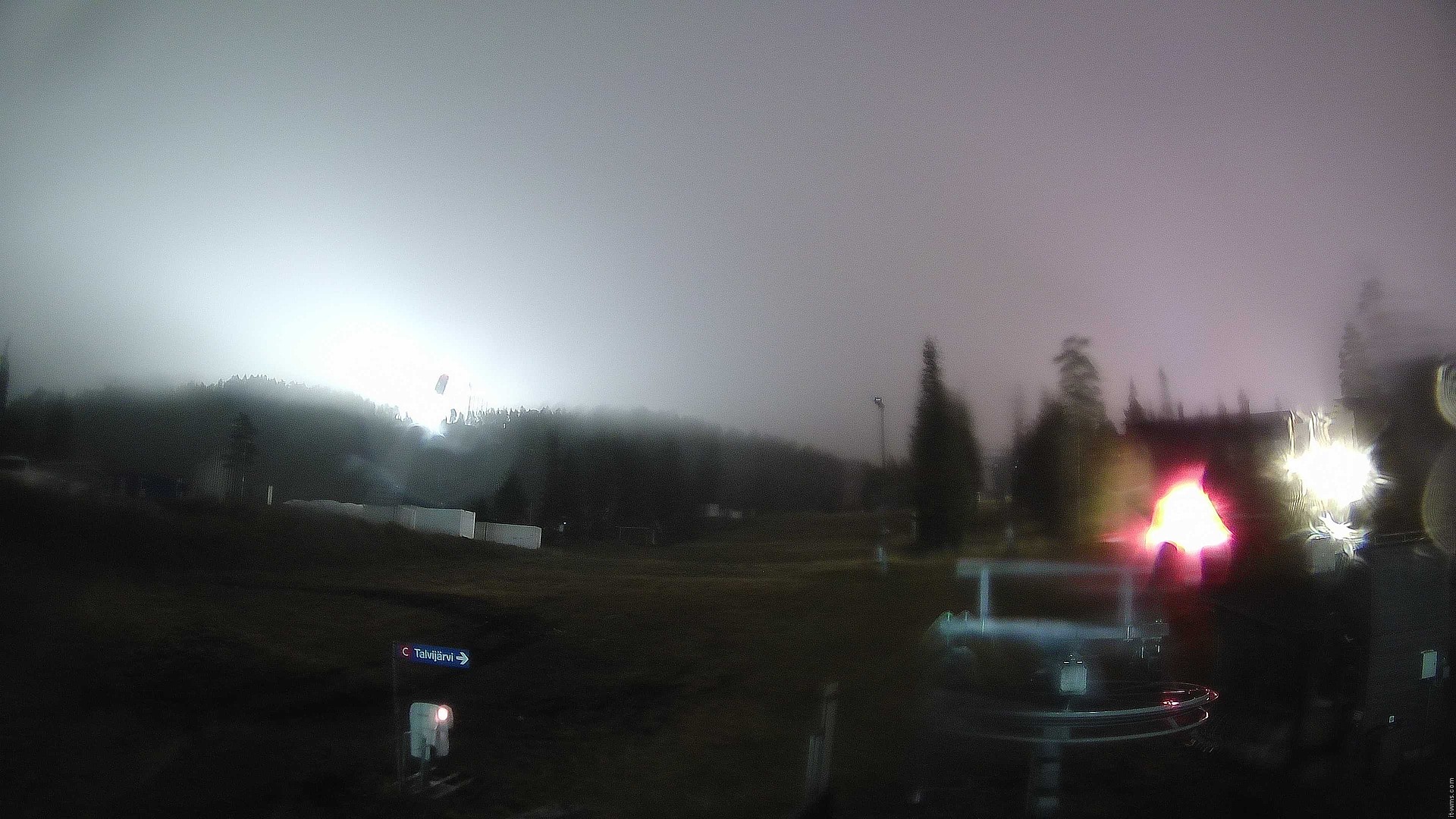 Ruka Talvijärvi snow cam captured at 5 October 2026 at 11:02 pm GMT+3