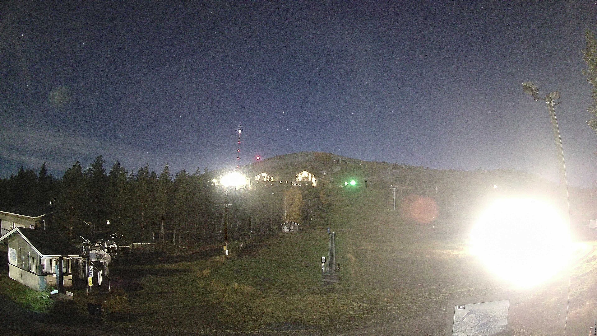 Pyhä Polar & Palander Slopes snow cam captured at 27 September 2026 at 11:04 pm GMT+3