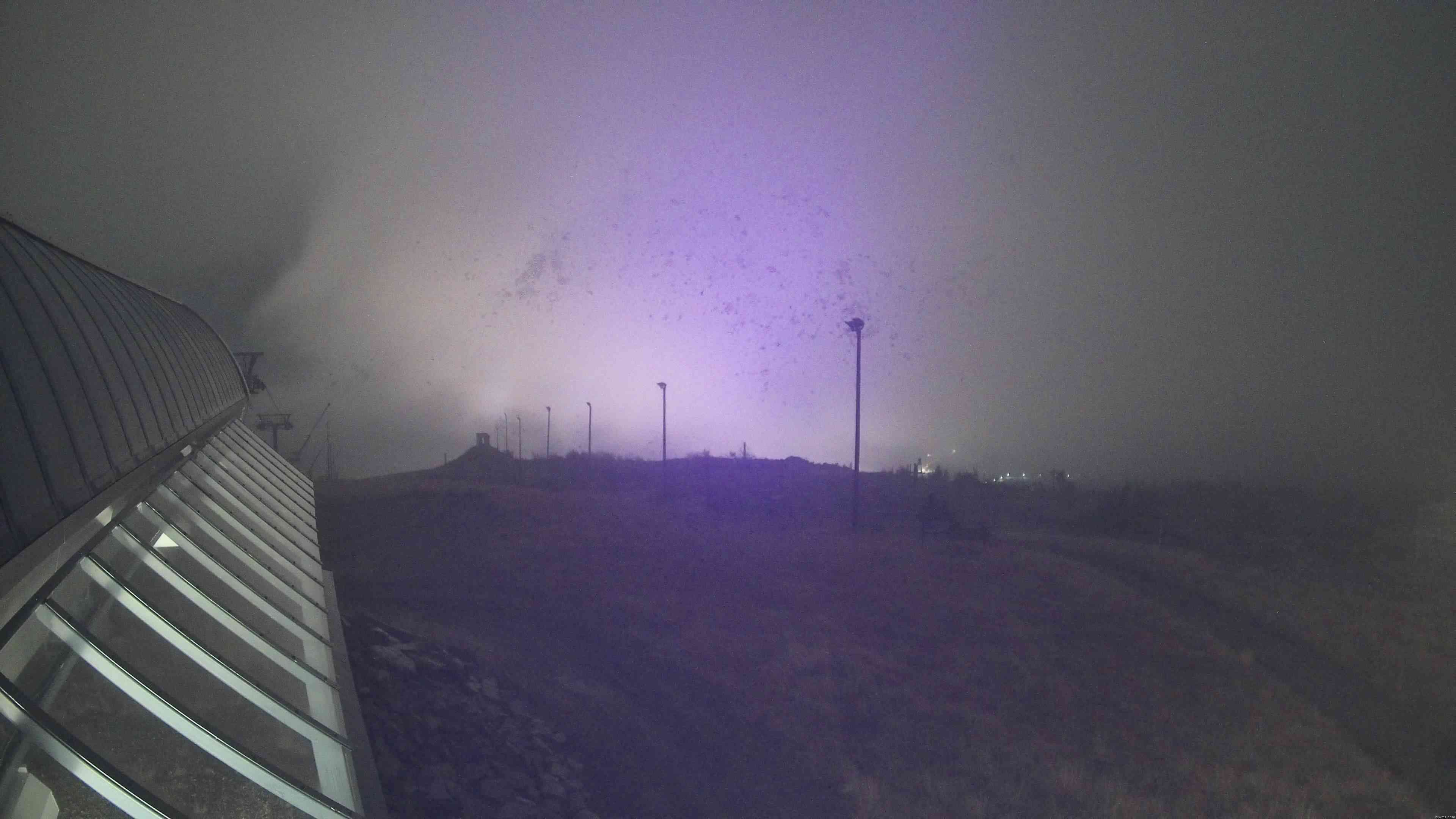 Pyhä PyhäExpress Summit snow cam captured at 1 October 2026 at 11:14 pm GMT+3