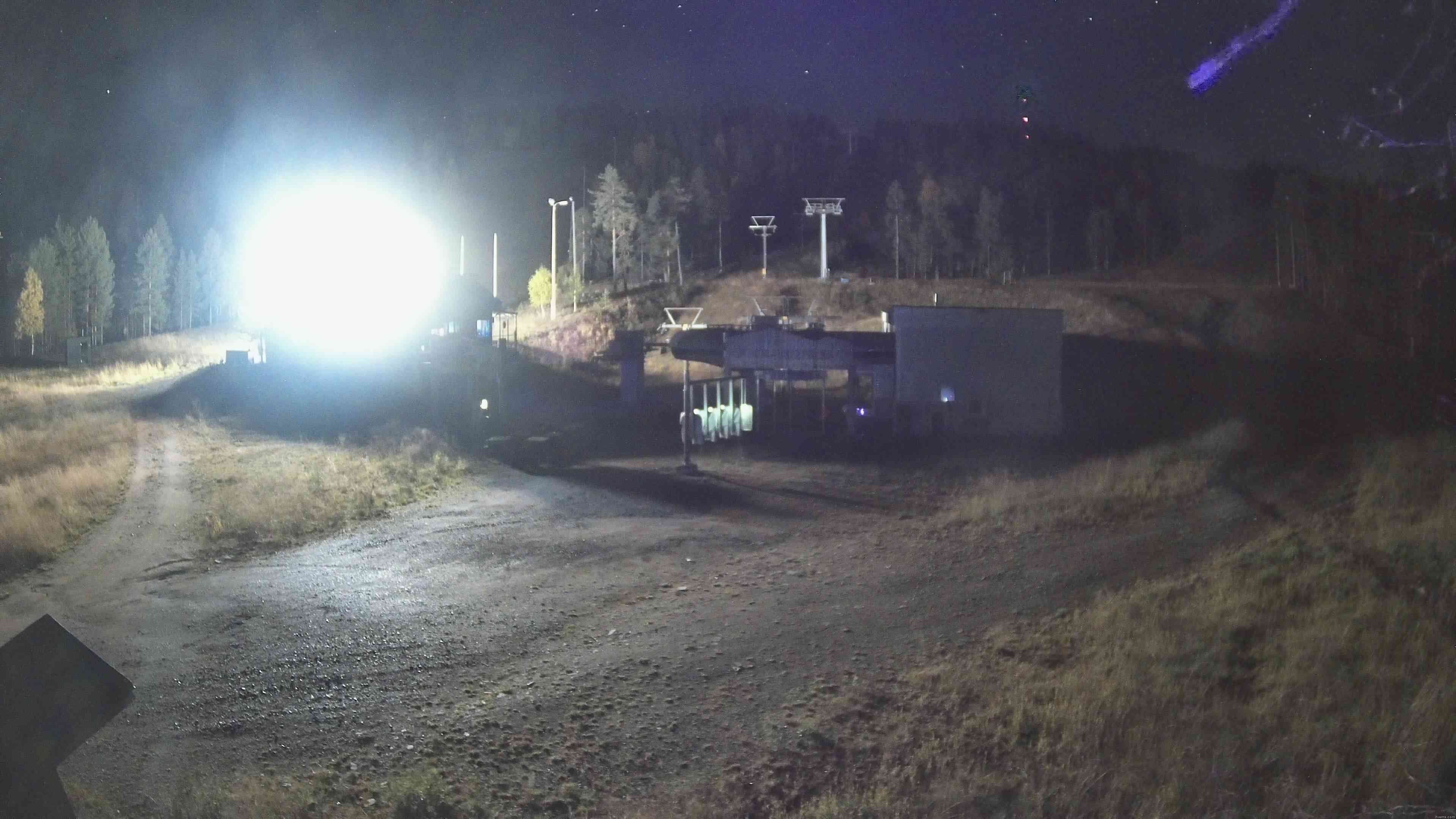 Pyhä PohjoisExpress Base snow cam captured at 13 September 2026 at 11:01 pm GMT+3