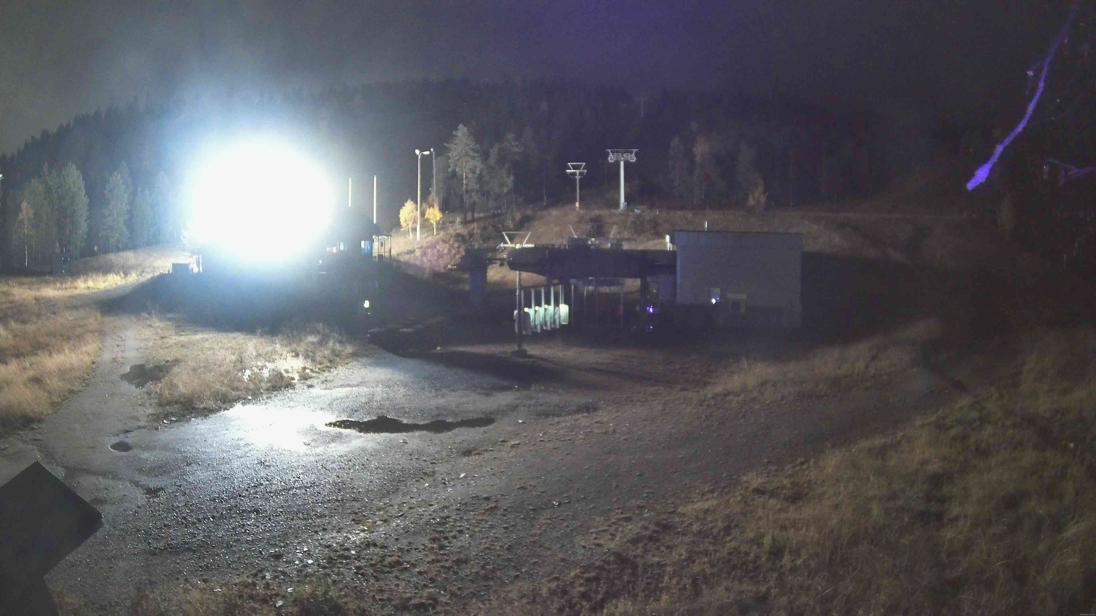 Pyhä PohjoisExpress Base snow cam captured at 20 September 2026 at 11:10 pm GMT+3