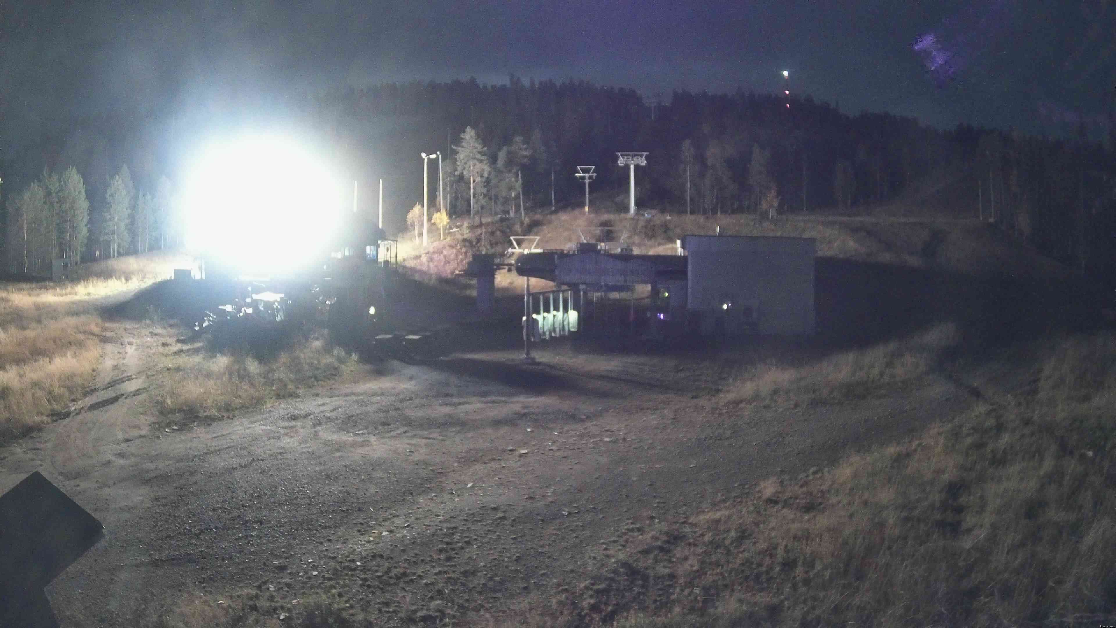 Pyhä PohjoisExpress Base snow cam captured at 23 September 2026 at 11:01 pm GMT+3