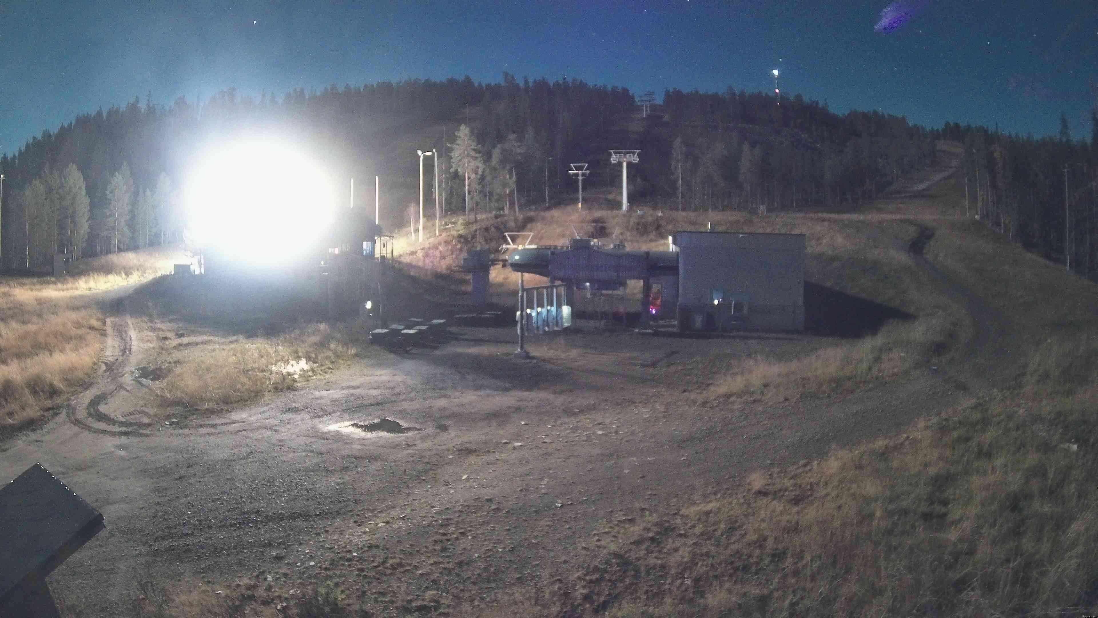 Pyhä PohjoisExpress Base snow cam captured at 29 September 2026 at 11:03 pm GMT+3