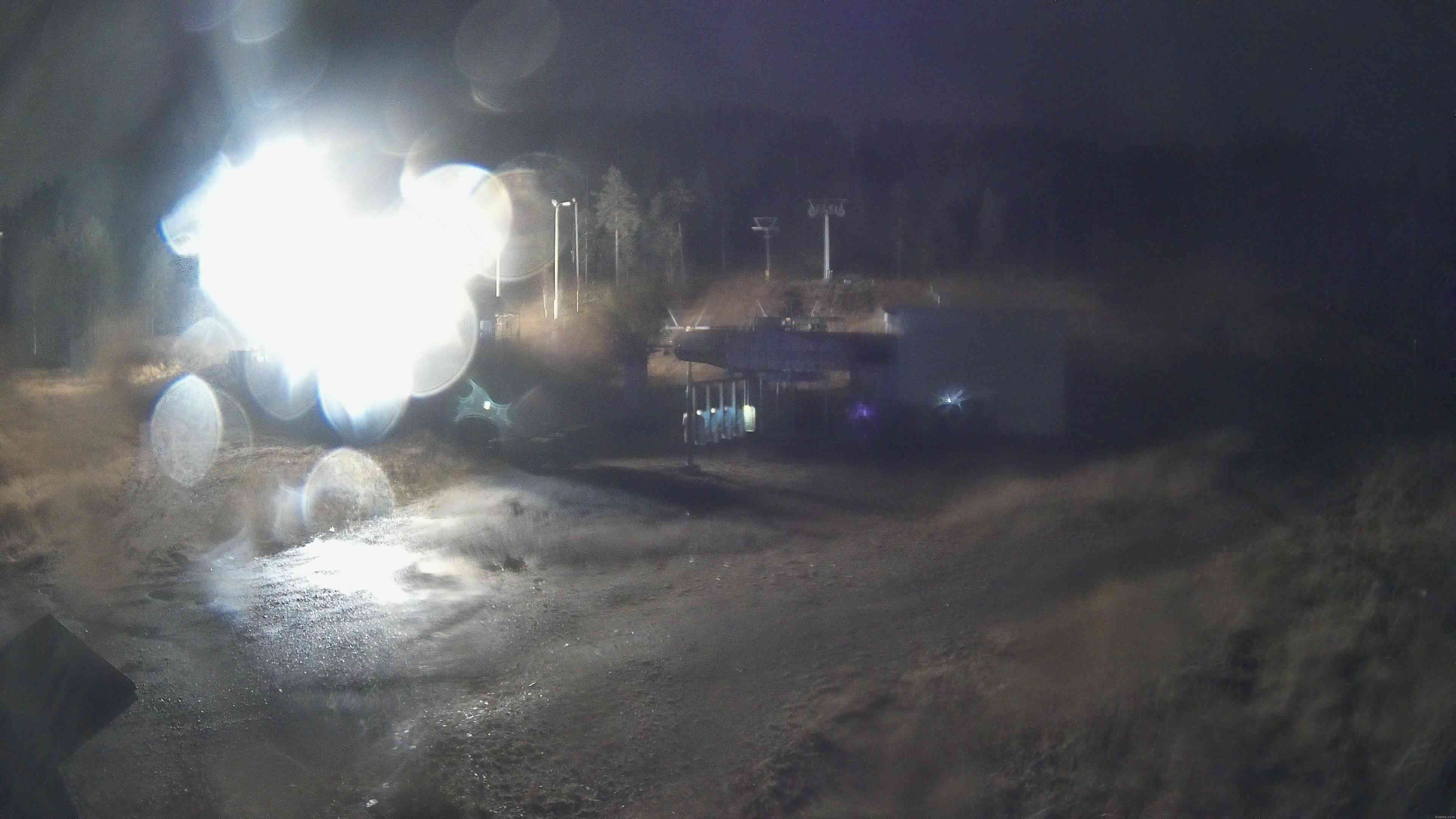 Pyhä PohjoisExpress Base snow cam captured at 5 October 2026 at 11:03 pm GMT+3