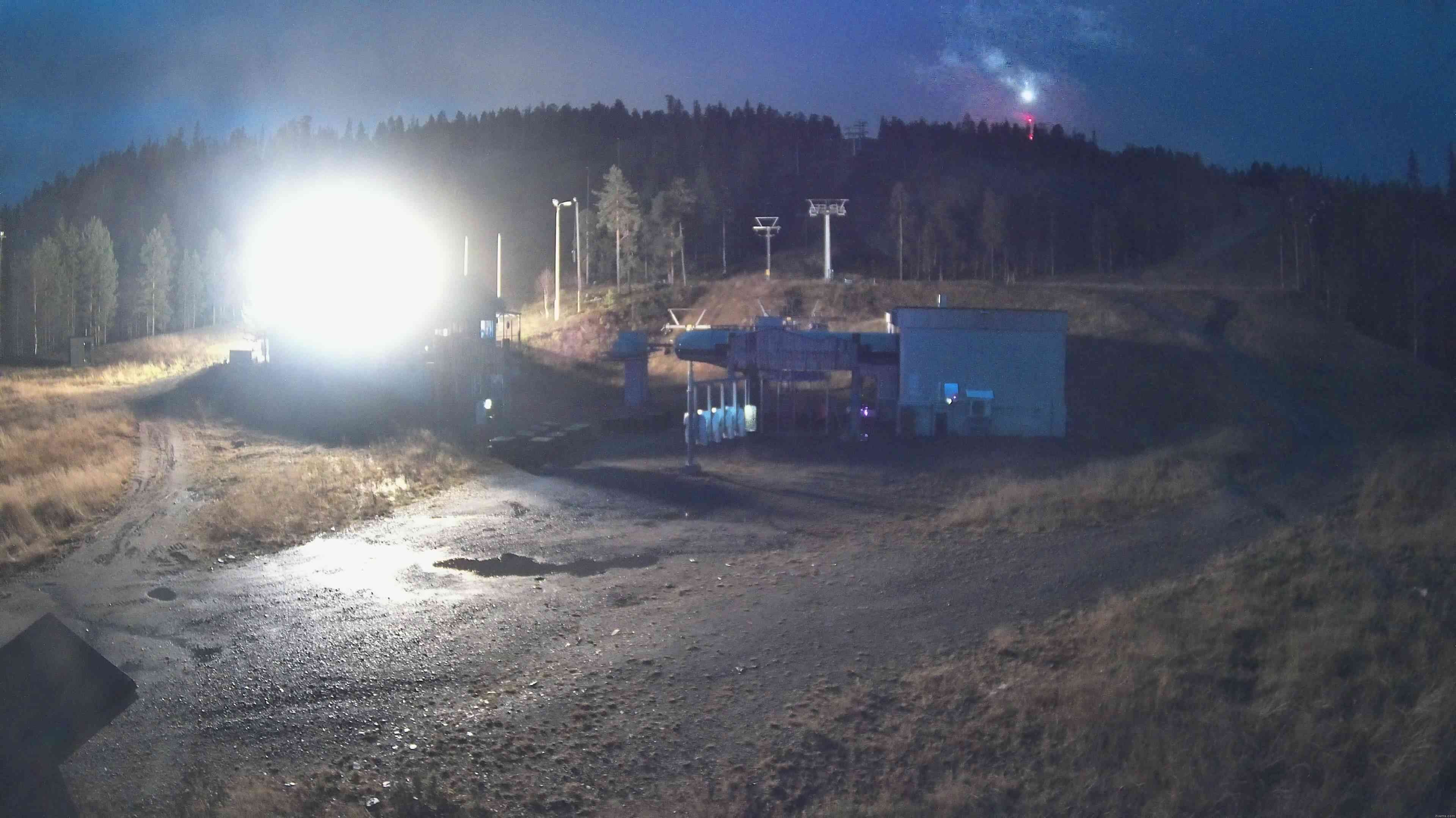 Pyhä PohjoisExpress Base snow cam captured at 6 October 2026 at 6:16 am GMT+3