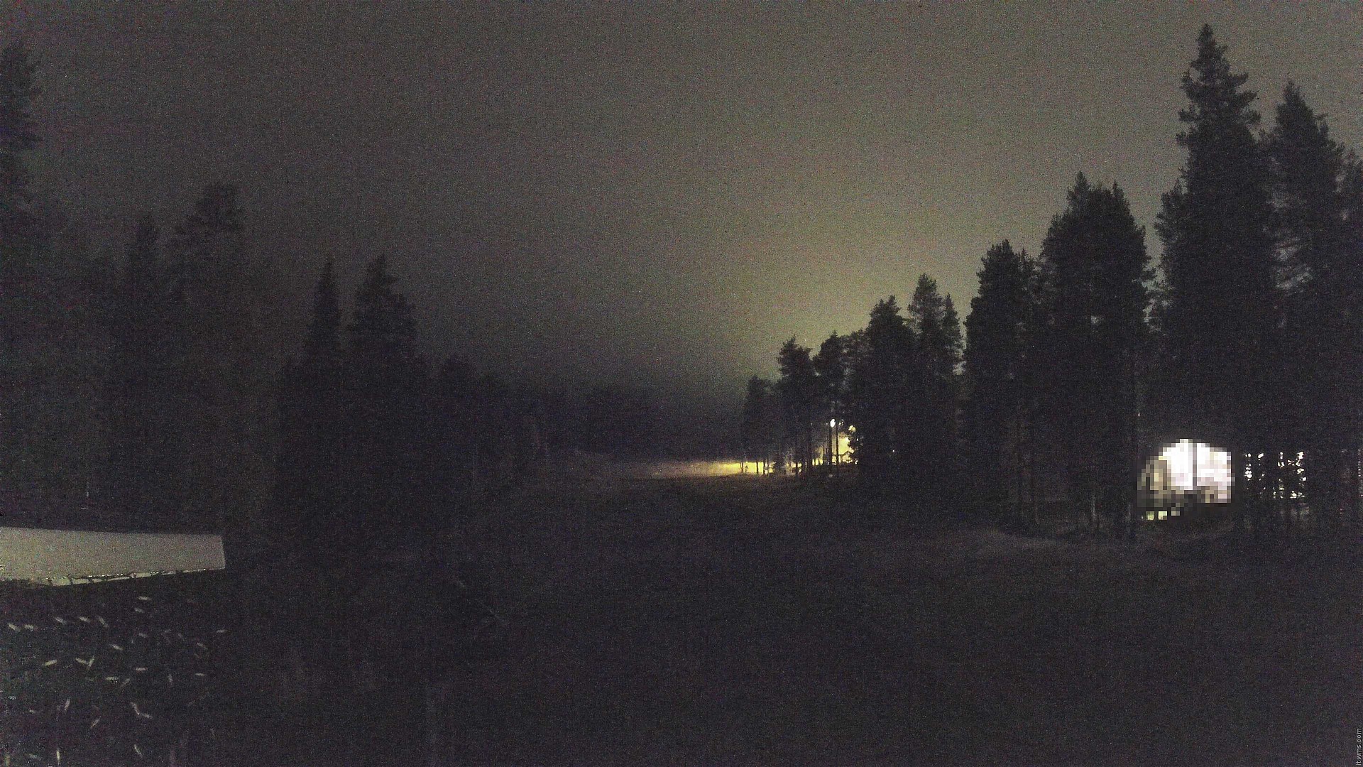 Pyhä Family Slopes Base snow cam captured at 16 September 2026 at 11:01 pm GMT+3