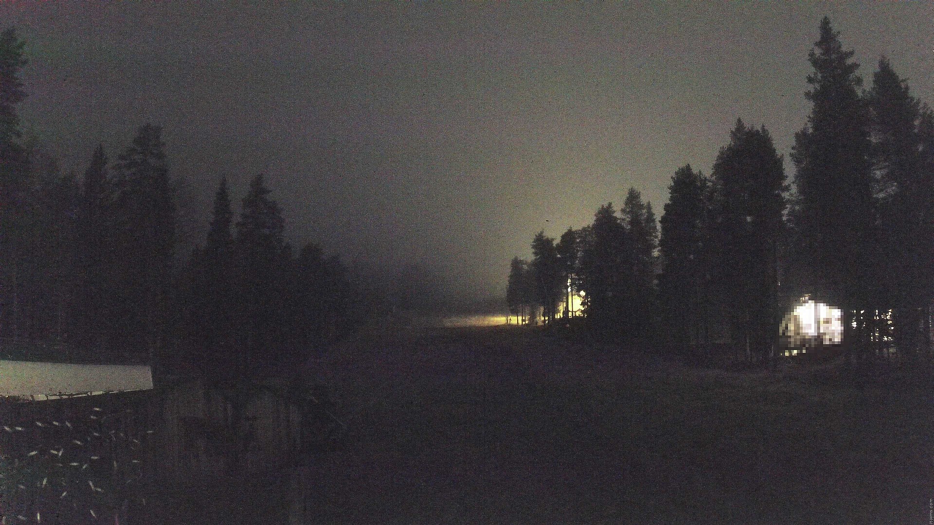 Pyhä Family Slopes Base snow cam captured at 26 September 2026 at 11:07 pm GMT+3
