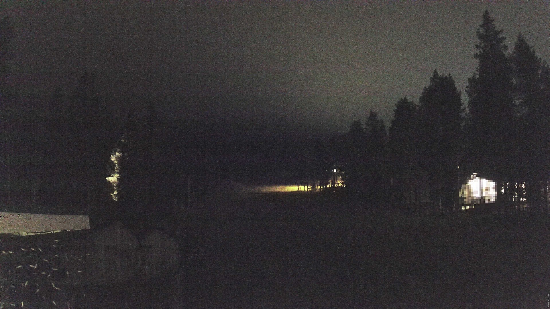 Pyhä Family Slopes Base snow cam captured at 4 October 2026 at 11:08 pm GMT+3