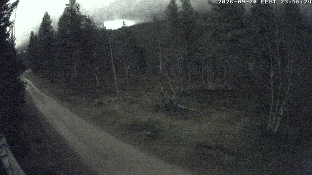 Saariselkä Saariselkä Ski Track Live snow cam captured at 20 September 2026 at 11:56 pm GMT+3