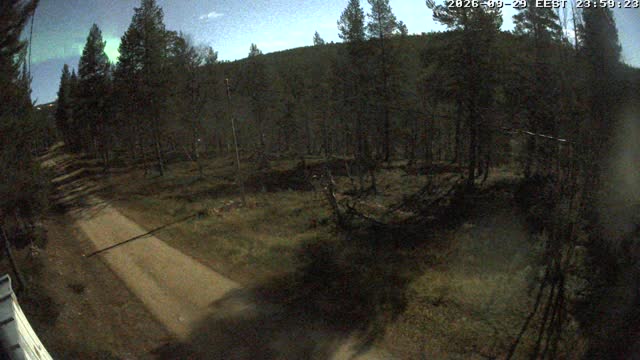 Saariselkä Saariselkä Ski Track Live snow cam captured at 29 September 2026 at 11:59 pm GMT+3