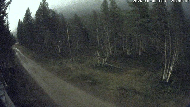 Saariselkä Saariselkä Ski Track Live snow cam captured at 3 October 2026 at 11:48 pm GMT+3