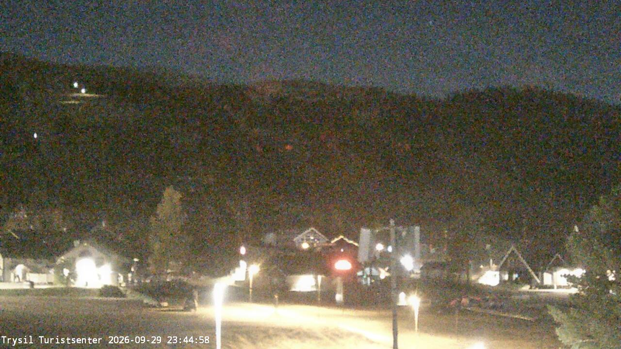 Trysil Trysil Tourist Centre snow cam captured at 29 September 2026 at 11:46 pm GMT+2
