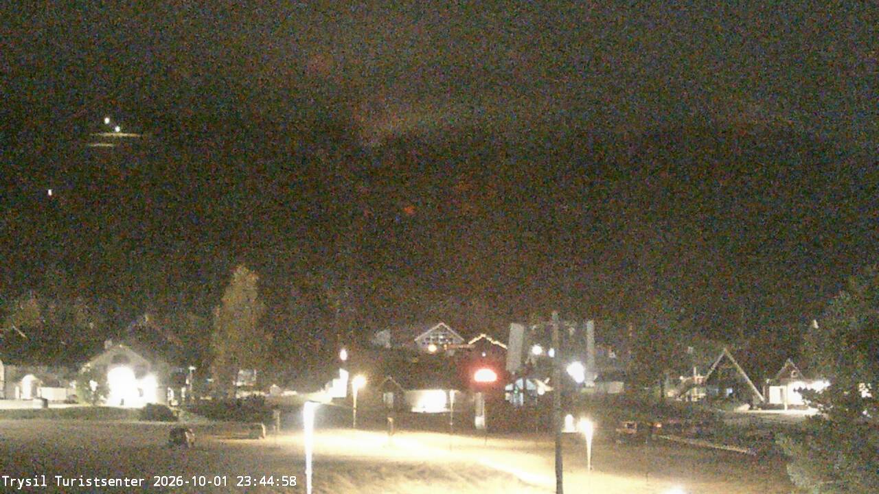 Trysil Trysil Tourist Centre snow cam captured at 1 October 2026 at 11:45 pm GMT+2