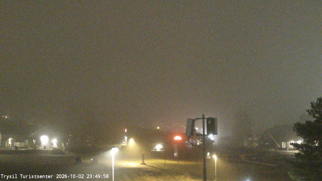 Trysil Trysil Tourist Centre snow cam captured at 2 October 2026 at 11:54 pm GMT+2