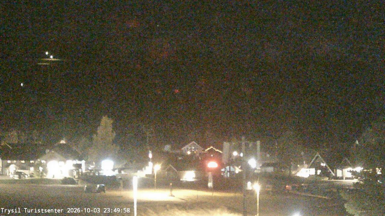 Trysil Trysil Tourist Centre snow cam captured at 3 October 2026 at 11:53 pm GMT+2