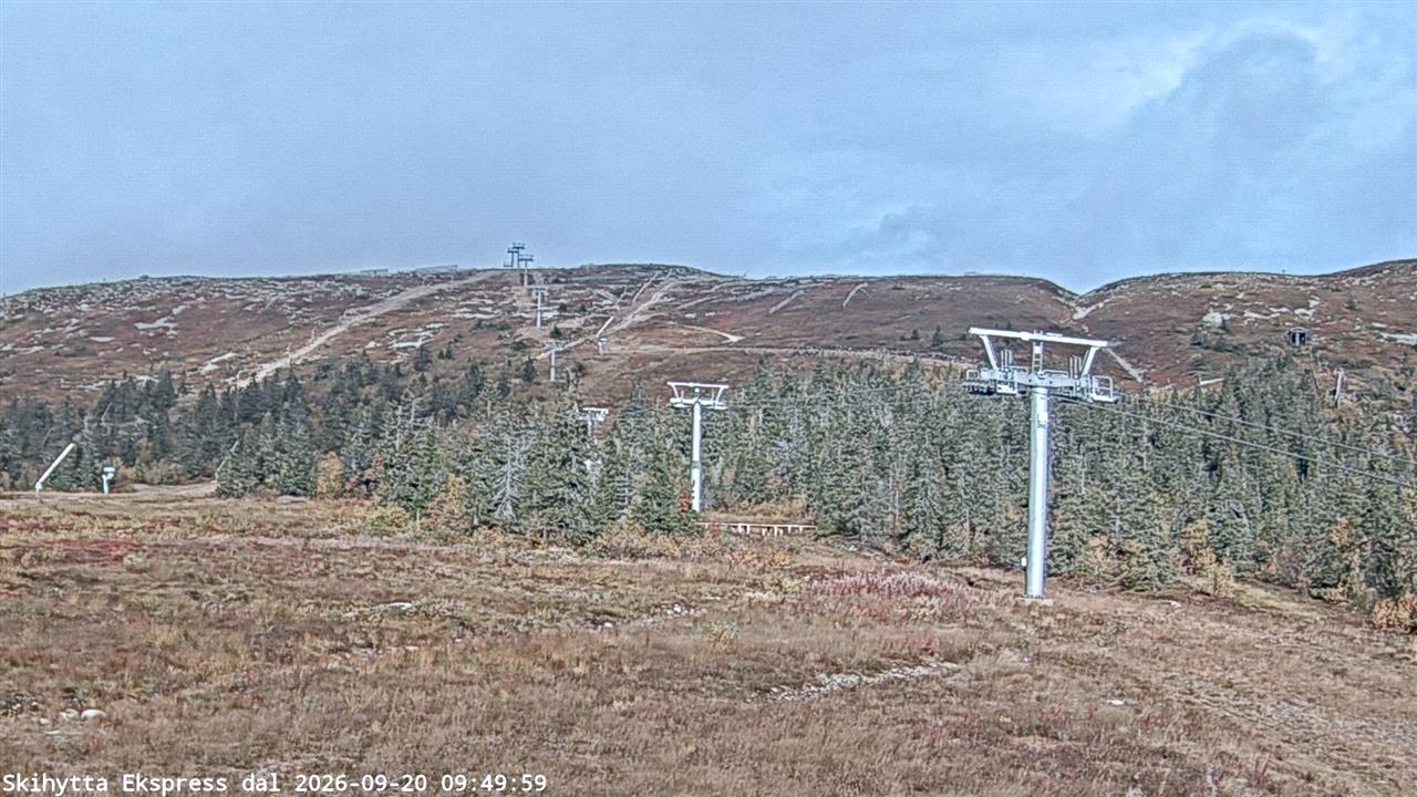Trysil Skihytta Express Valley snow cam captured at 20 September 2026 at 10:27 am GMT+2