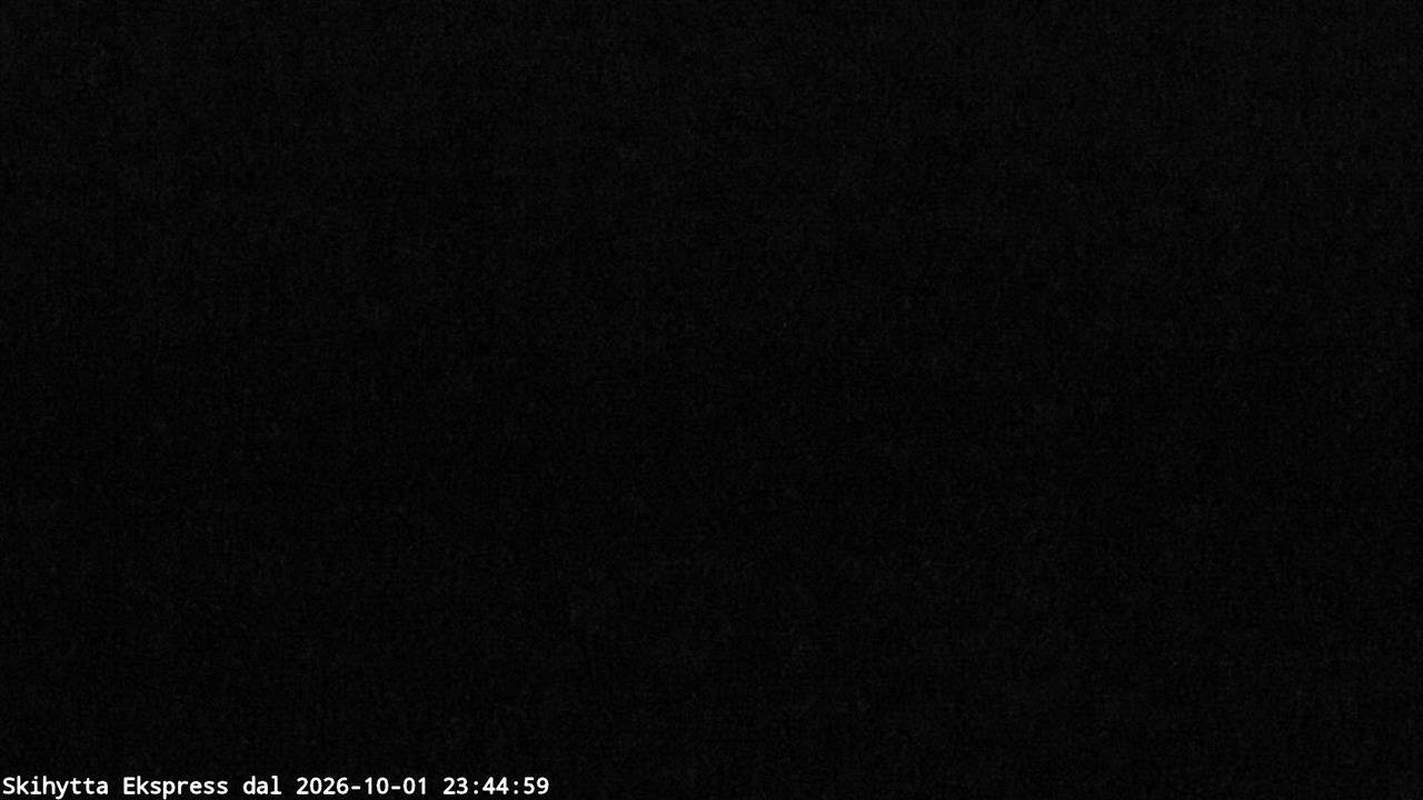 Trysil Skihytta Express Valley snow cam captured at 1 October 2026 at 11:45 pm GMT+2