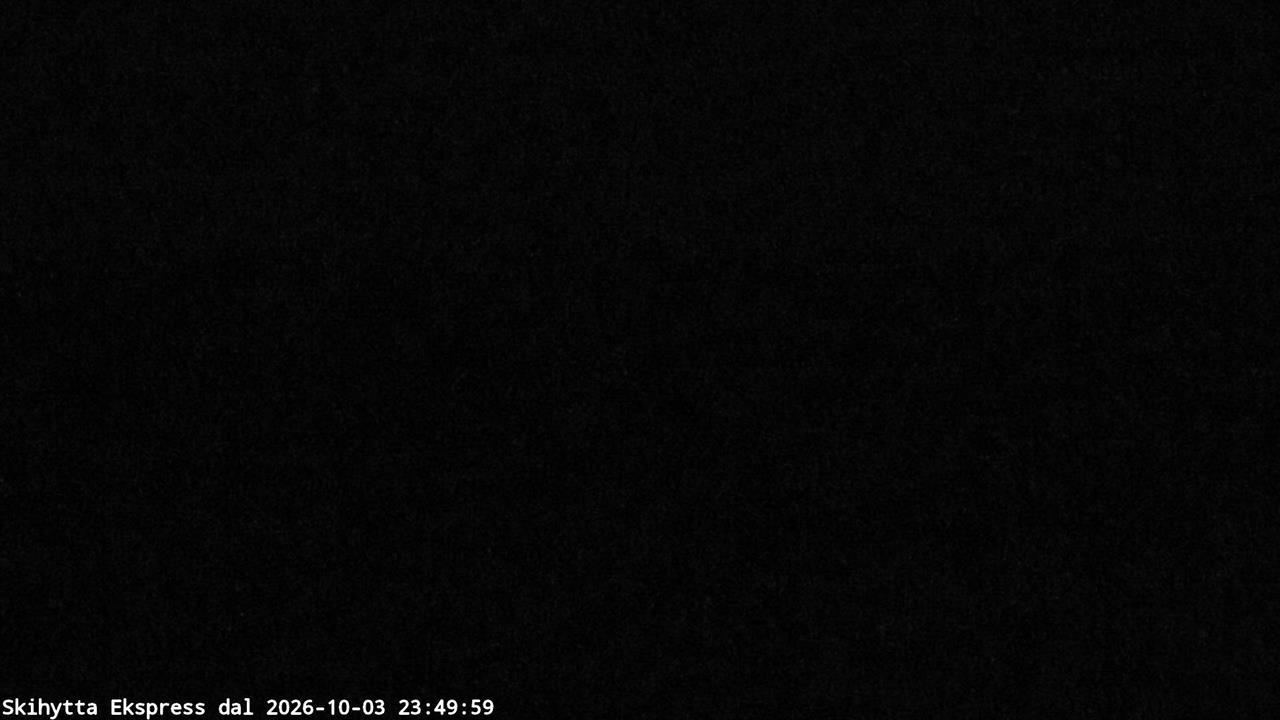 Trysil Skihytta Express Valley snow cam captured at 3 October 2026 at 11:53 pm GMT+2