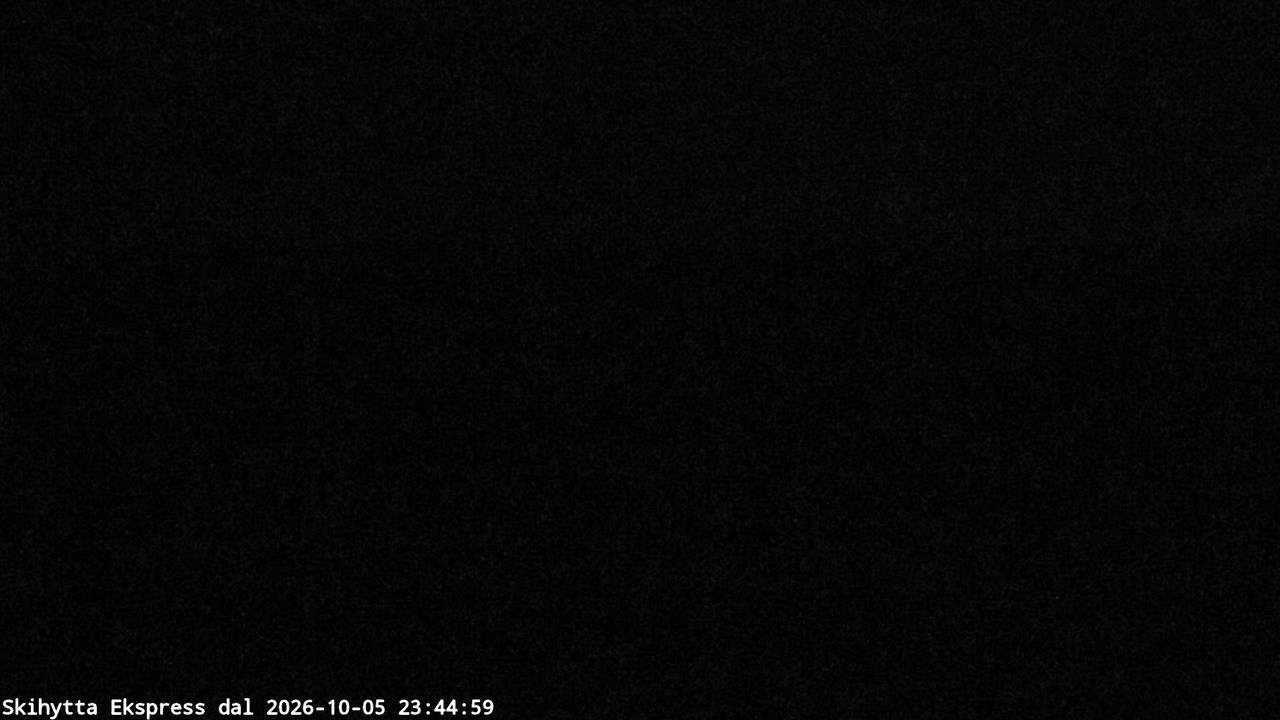 Trysil Skihytta Express Valley snow cam captured at 5 October 2026 at 11:49 pm GMT+2