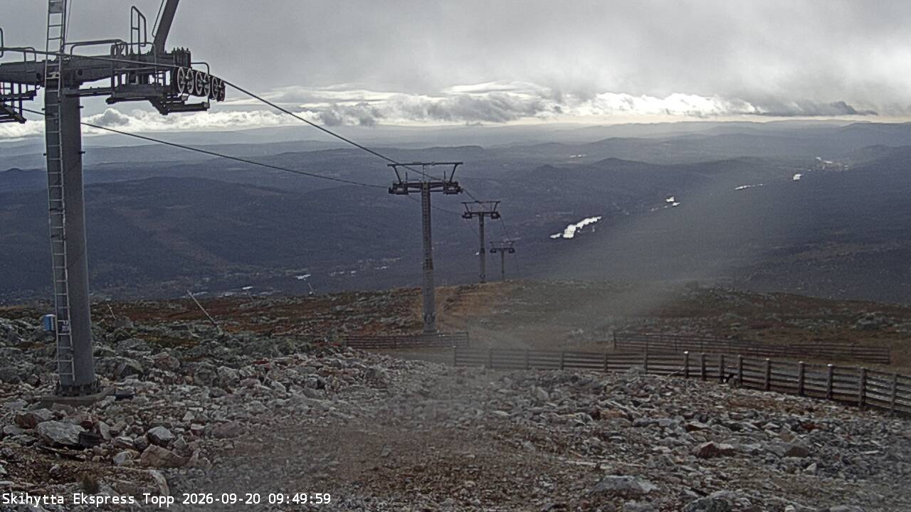 Trysil Skihytta Express Summit snow cam captured at 20 September 2026 at 10:27 am GMT+2