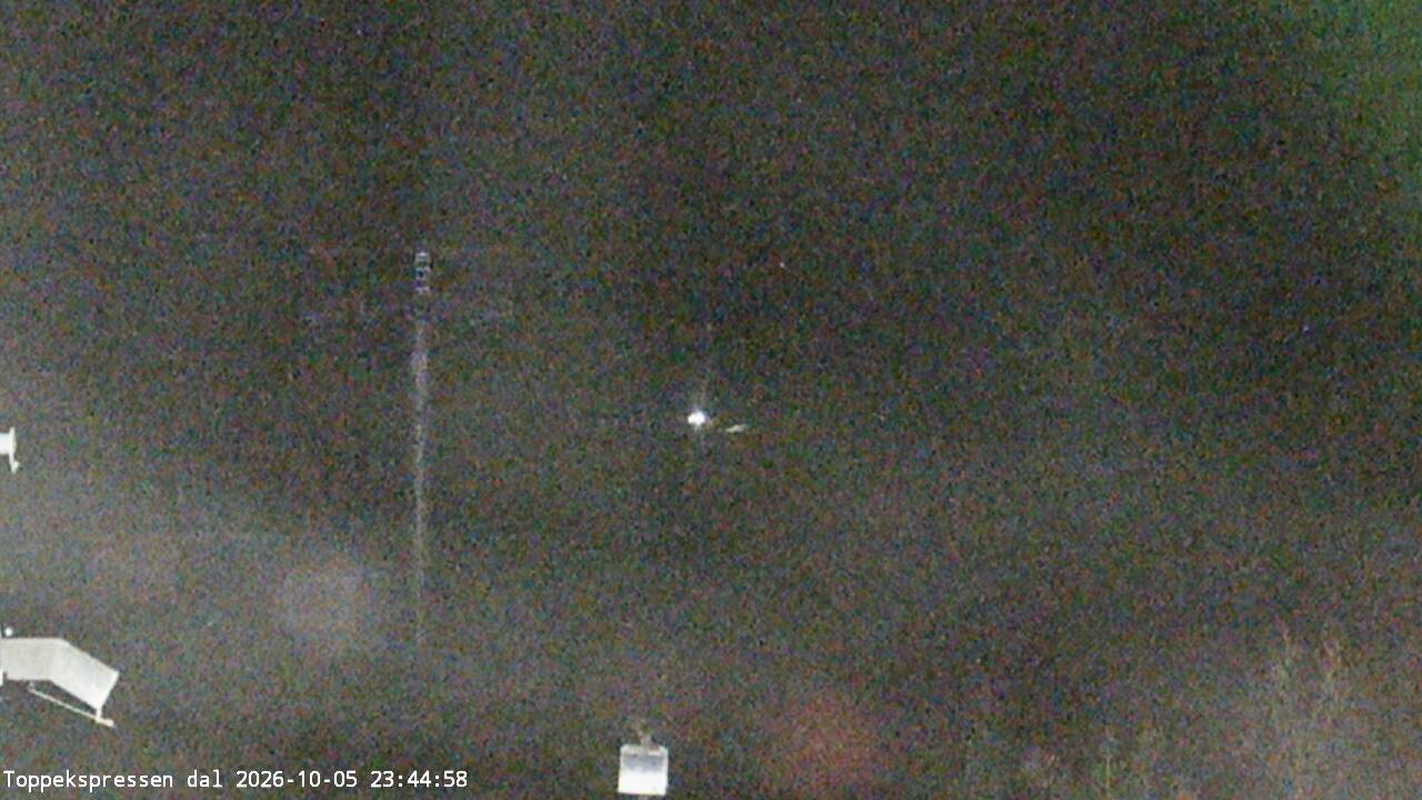 Trysil Top Express Valley snow cam captured at 5 October 2026 at 11:49 pm GMT+2
