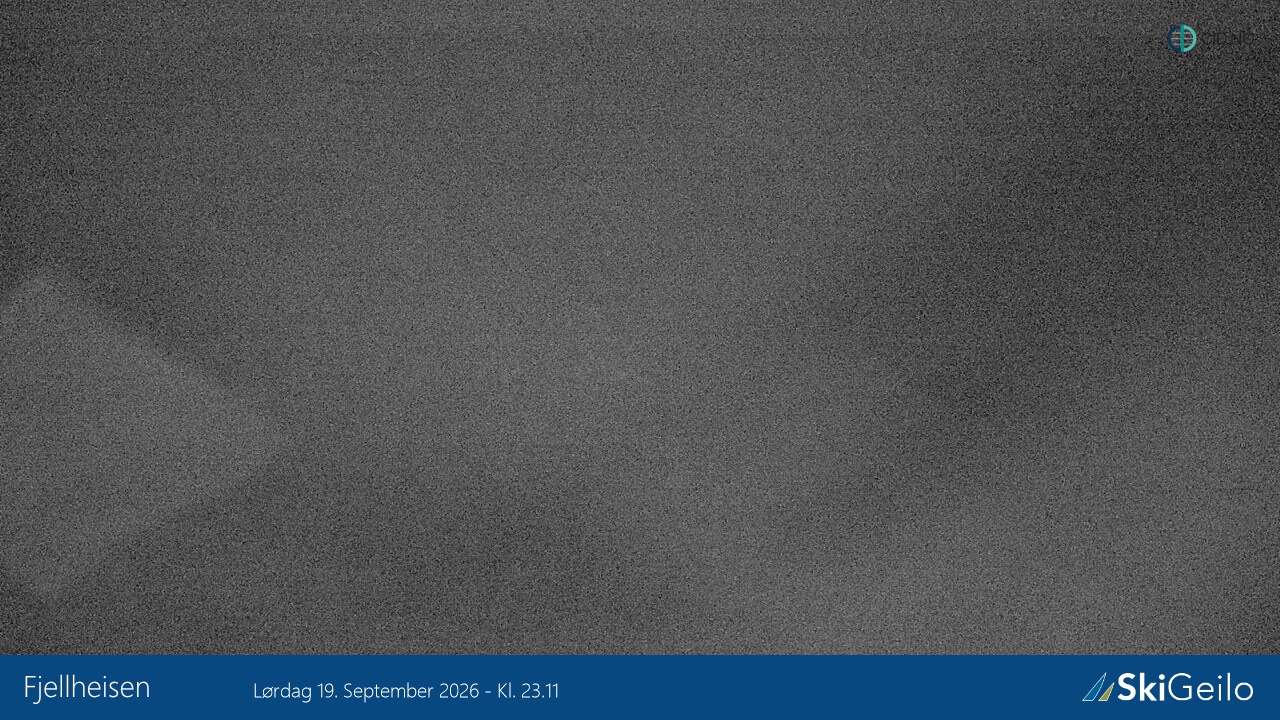 Geilo Fjellheisen snow cam captured at 19 September 2026 at 11:12 pm GMT+2
