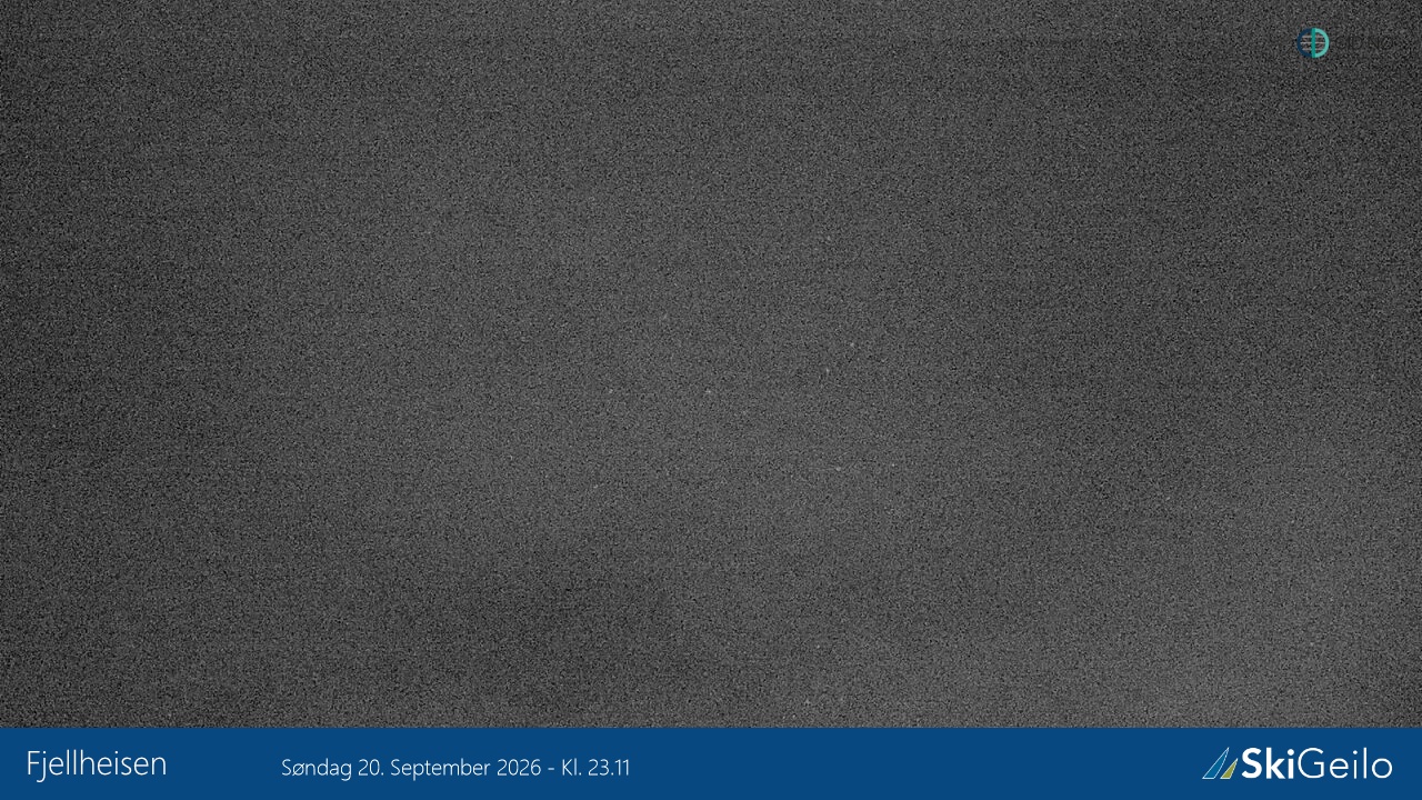Geilo Fjellheisen snow cam captured at 20 September 2026 at 11:20 pm GMT+2