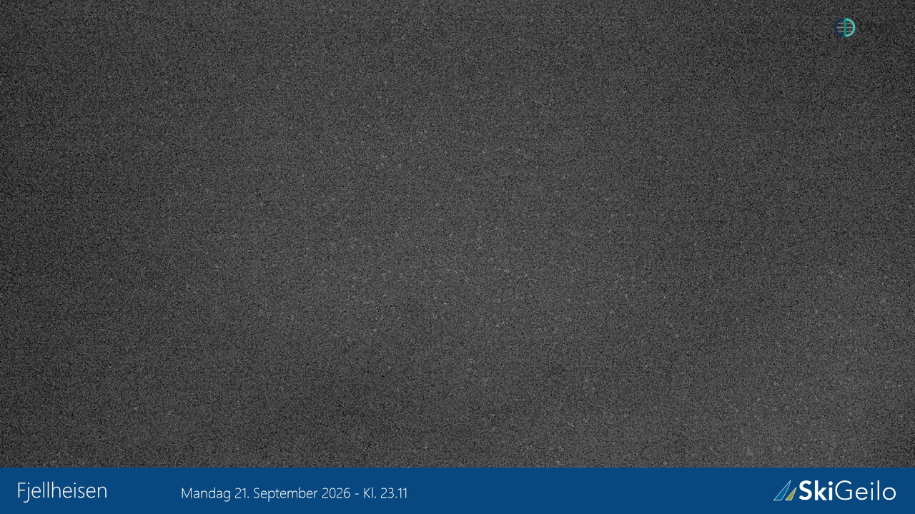 Geilo Fjellheisen snow cam captured at 21 September 2026 at 11:21 pm GMT+2