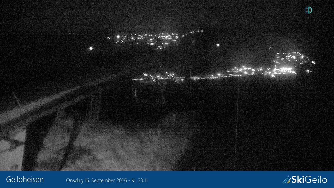 Geilo Geilotoppen Geiloheisen snow cam captured at 16 September 2026 at 11:15 pm GMT+2