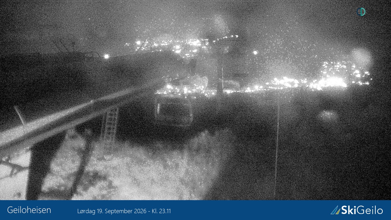 Geilo Geilotoppen Geiloheisen snow cam captured at 19 September 2026 at 11:12 pm GMT+2