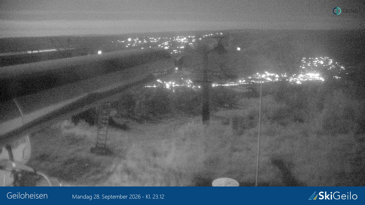 Geilo Geilotoppen Geiloheisen snow cam captured at 28 September 2026 at 11:22 pm GMT+2