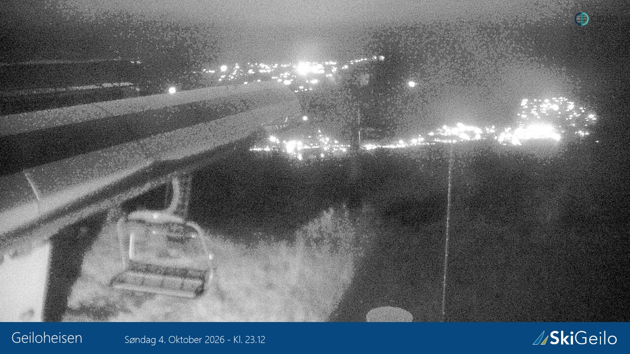 Geilo Geilotoppen Geiloheisen snow cam captured at 4 October 2026 at 11:14 pm GMT+2