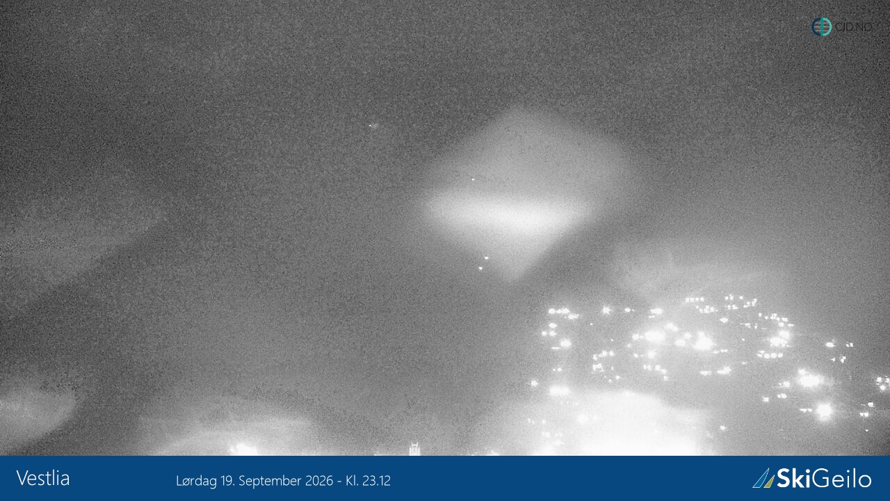 Geilo Geilotoppen Vestlia snow cam captured at 19 September 2026 at 11:23 pm GMT+2