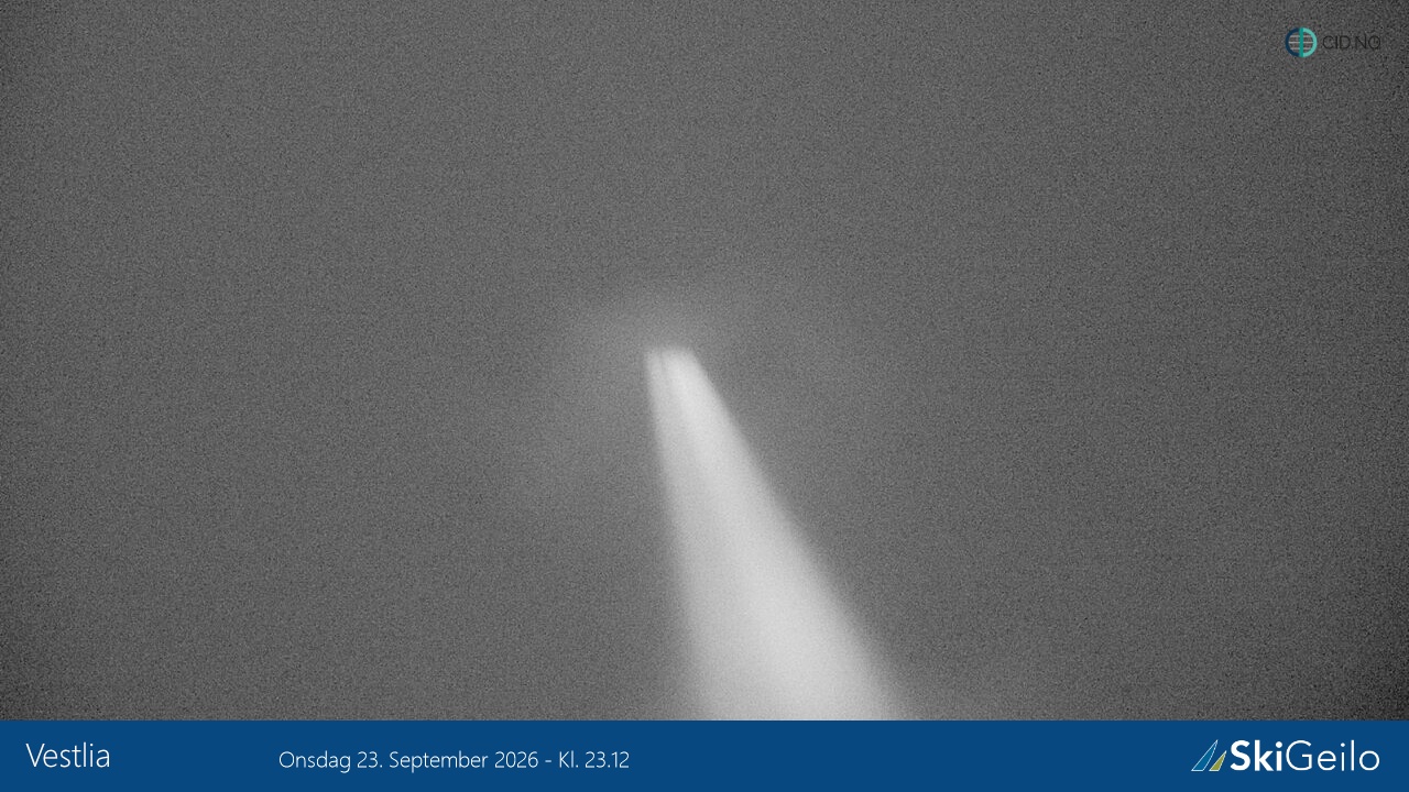 Geilo Geilotoppen Vestlia snow cam captured at 23 September 2026 at 11:14 pm GMT+2