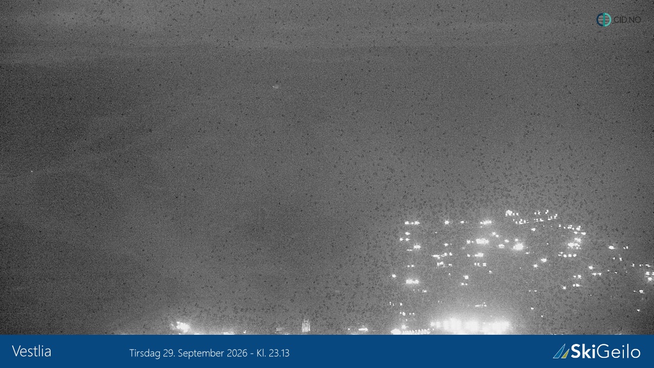 Geilo Geilotoppen Vestlia snow cam captured at 29 September 2026 at 11:30 pm GMT+2