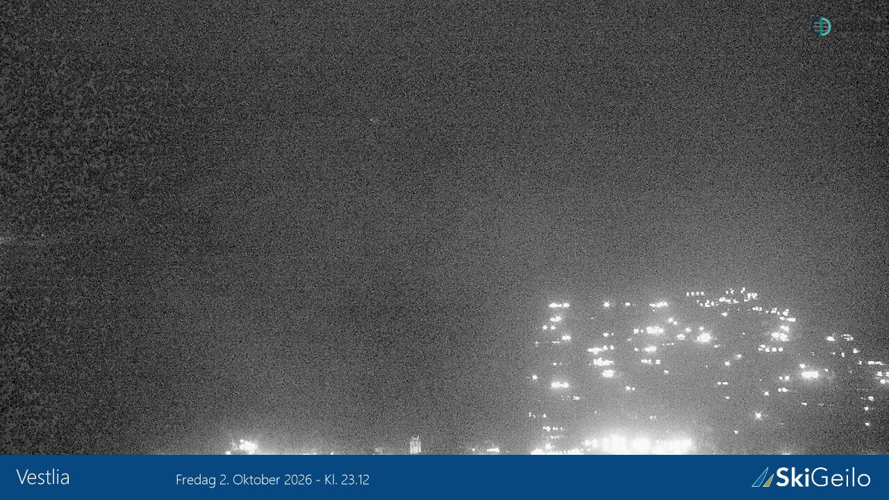 Geilo Geilotoppen Vestlia snow cam captured at 2 October 2026 at 11:32 pm GMT+2