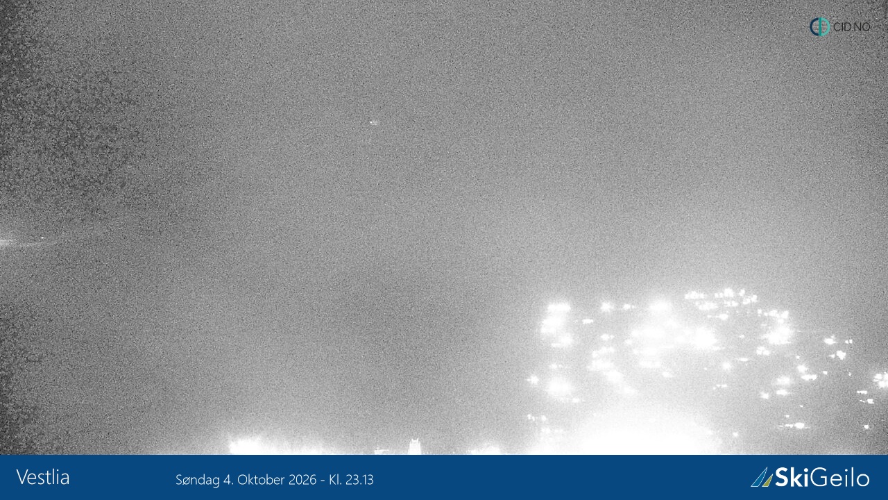 Geilo Geilotoppen Vestlia snow cam captured at 4 October 2026 at 11:14 pm GMT+2