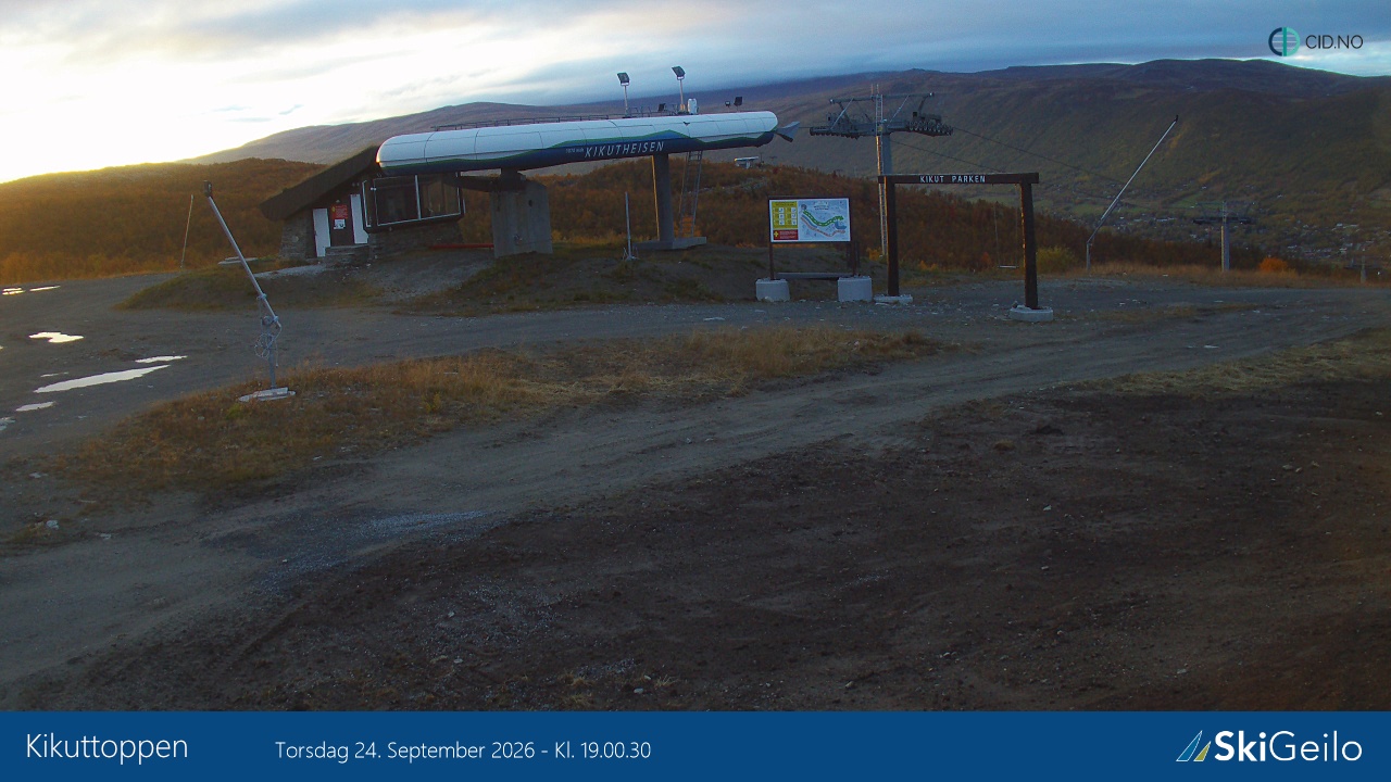 Geilo Geilo Timelapse snow cam captured at 24 September 2026 at 7:05 pm GMT+2
