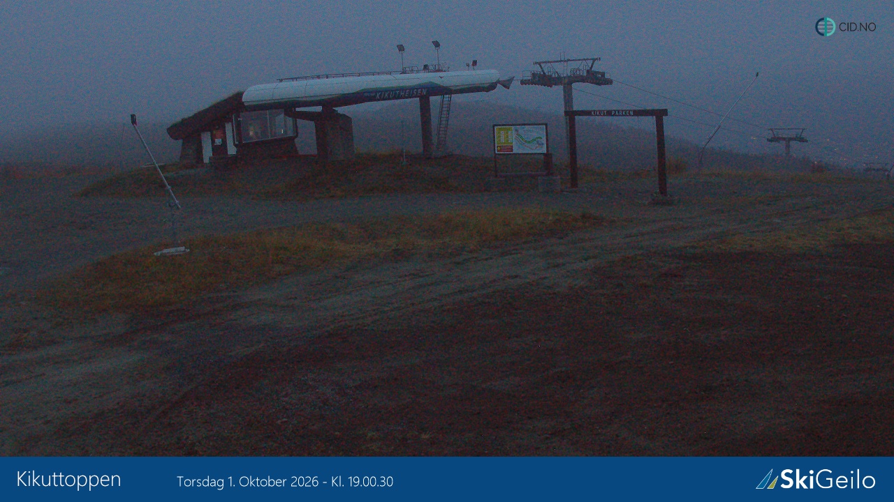 Geilo Geilo Timelapse snow cam captured at 1 October 2026 at 7:05 pm GMT+2