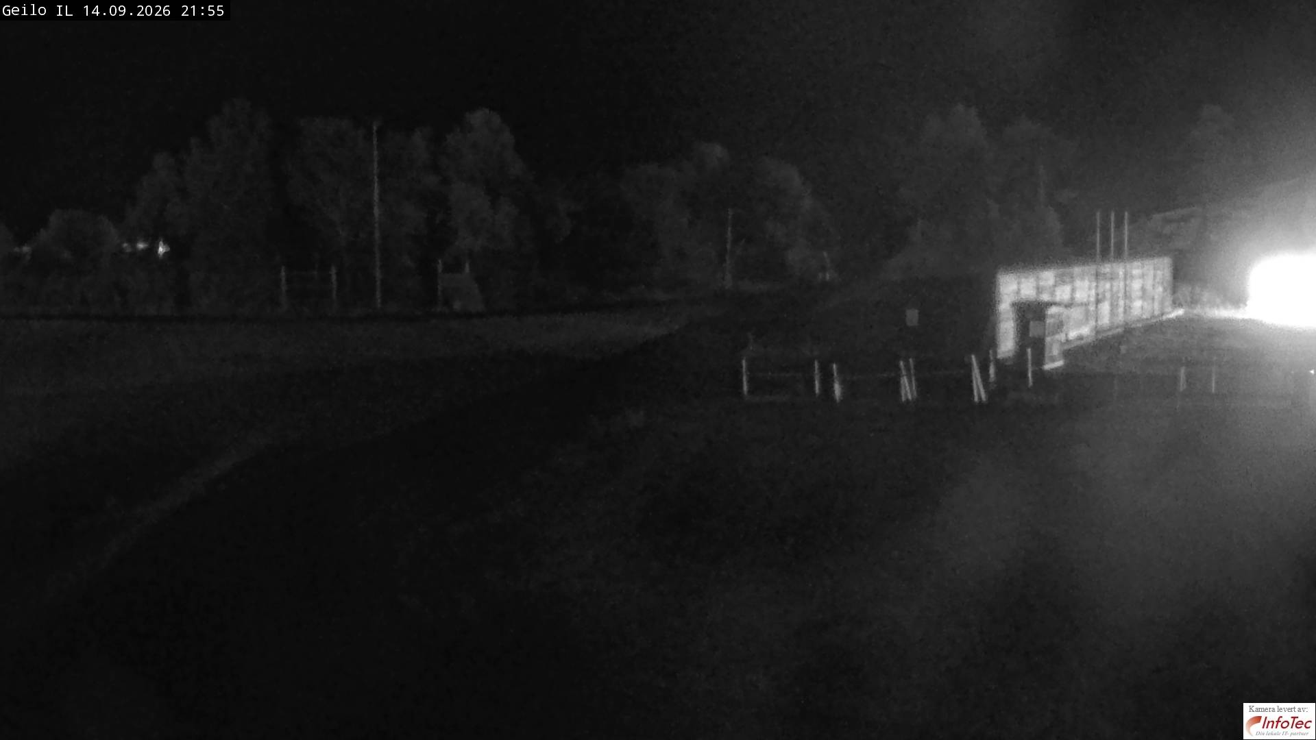 Geilo Geilo Stadium snow cam captured at 14 September 2026 at 10:04 pm GMT+2