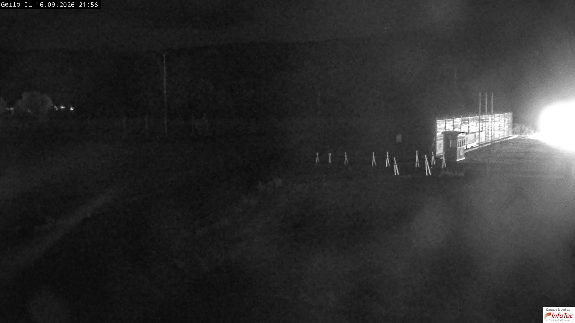 Geilo Geilo Stadium snow cam captured at 16 September 2026 at 9:58 pm GMT+2