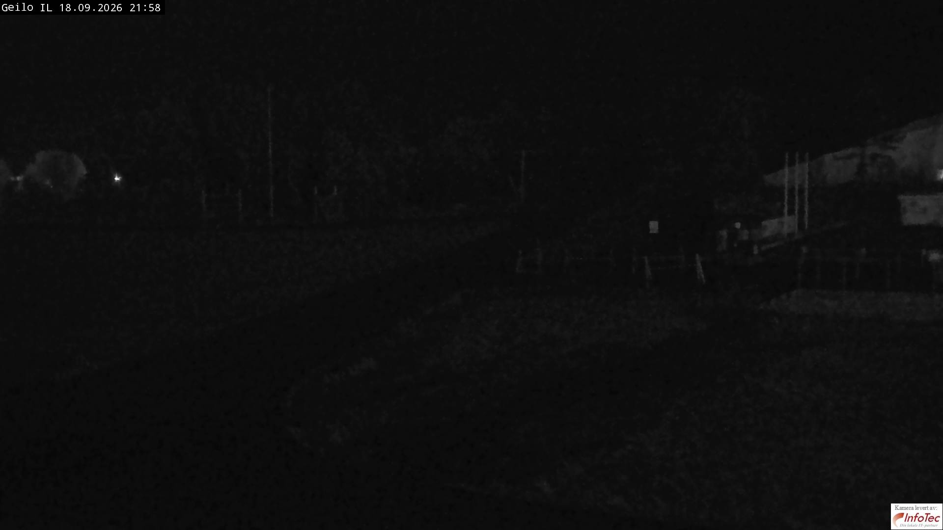 Geilo Geilo Stadium snow cam captured at 18 September 2026 at 10:00 pm GMT+2