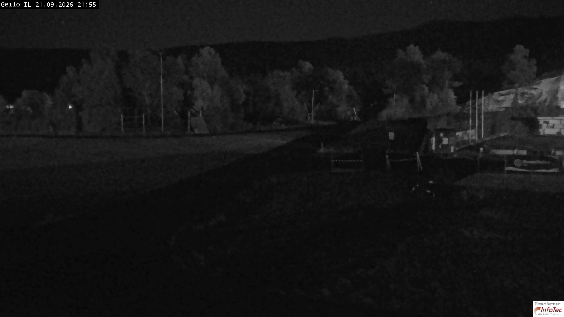 Geilo Geilo Stadium snow cam captured at 21 September 2026 at 10:04 pm GMT+2