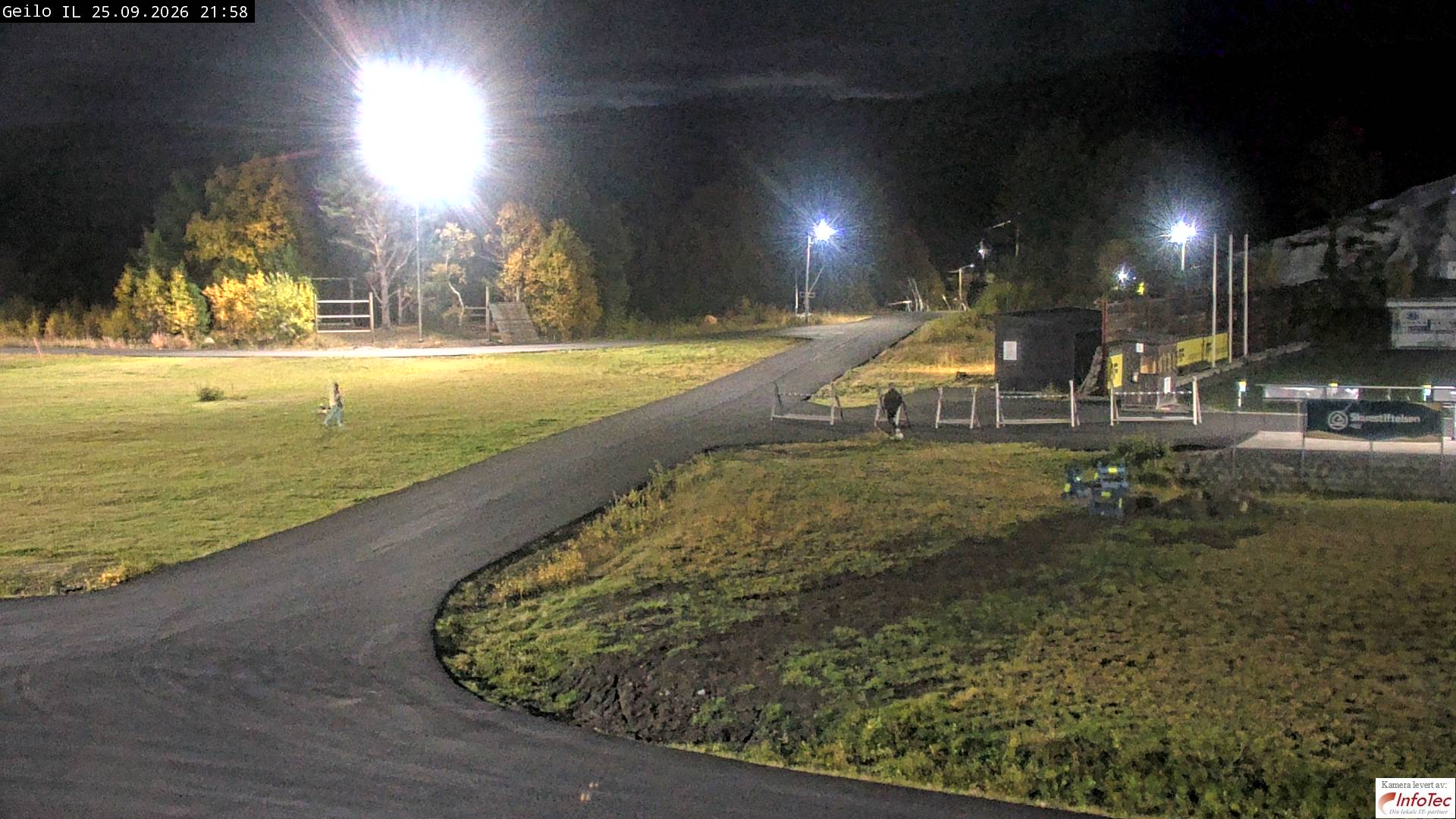 Geilo Geilo Stadium snow cam captured at 25 September 2026 at 10:02 pm GMT+2