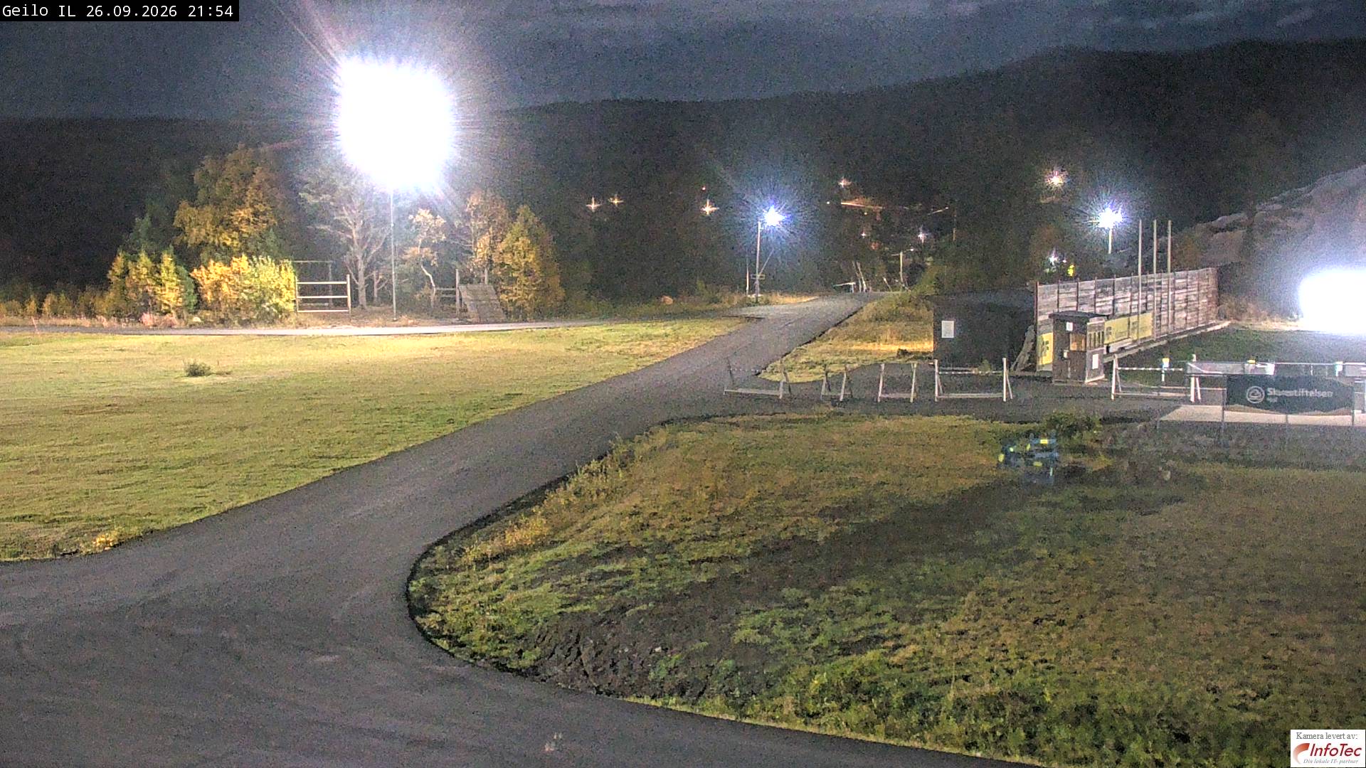 Geilo Geilo Stadium snow cam captured at 26 September 2026 at 10:02 pm GMT+2