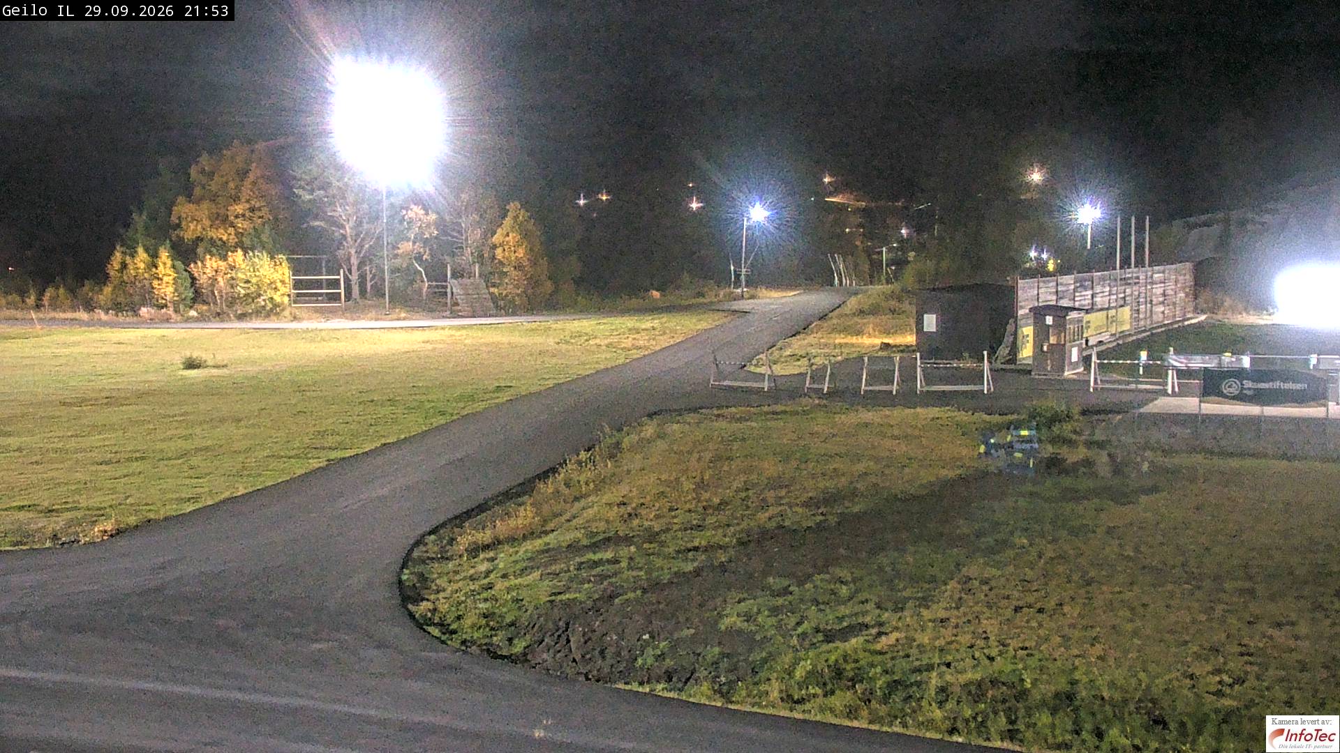Geilo Geilo Stadium snow cam captured at 29 September 2026 at 10:00 pm GMT+2