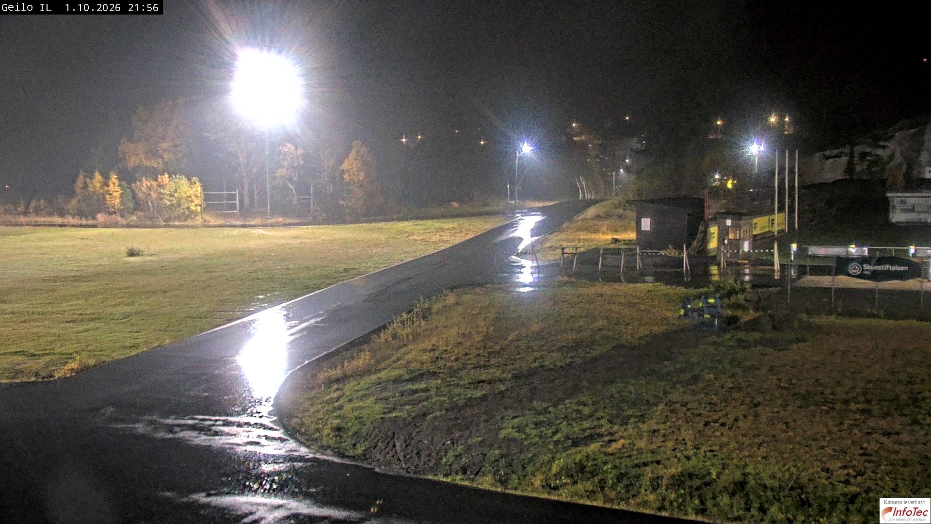 Geilo Geilo Stadium snow cam captured at 1 October 2026 at 9:59 pm GMT+2