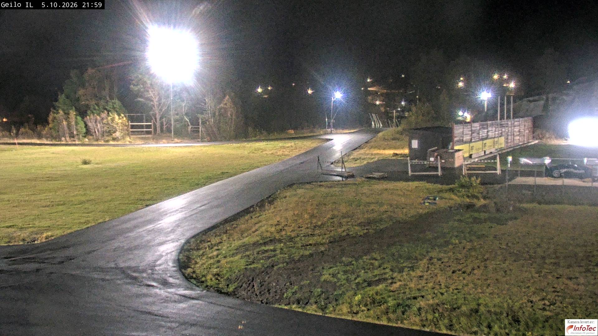 Geilo Geilo Stadium snow cam captured at 5 October 2026 at 10:07 pm GMT+2