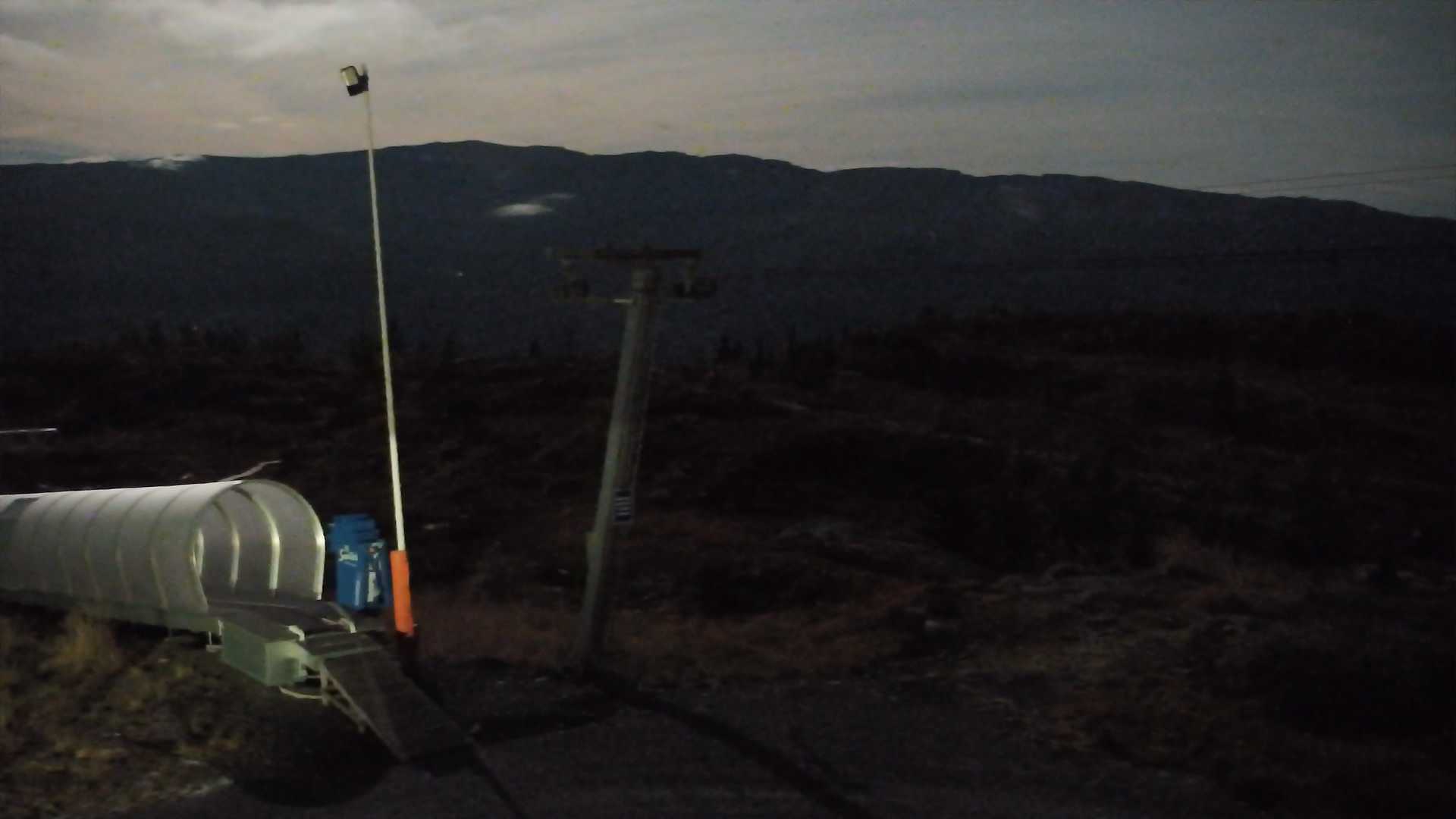 Voss Hangurstoppen snow cam captured at 24 September 2026 at 11:58 pm GMT+2