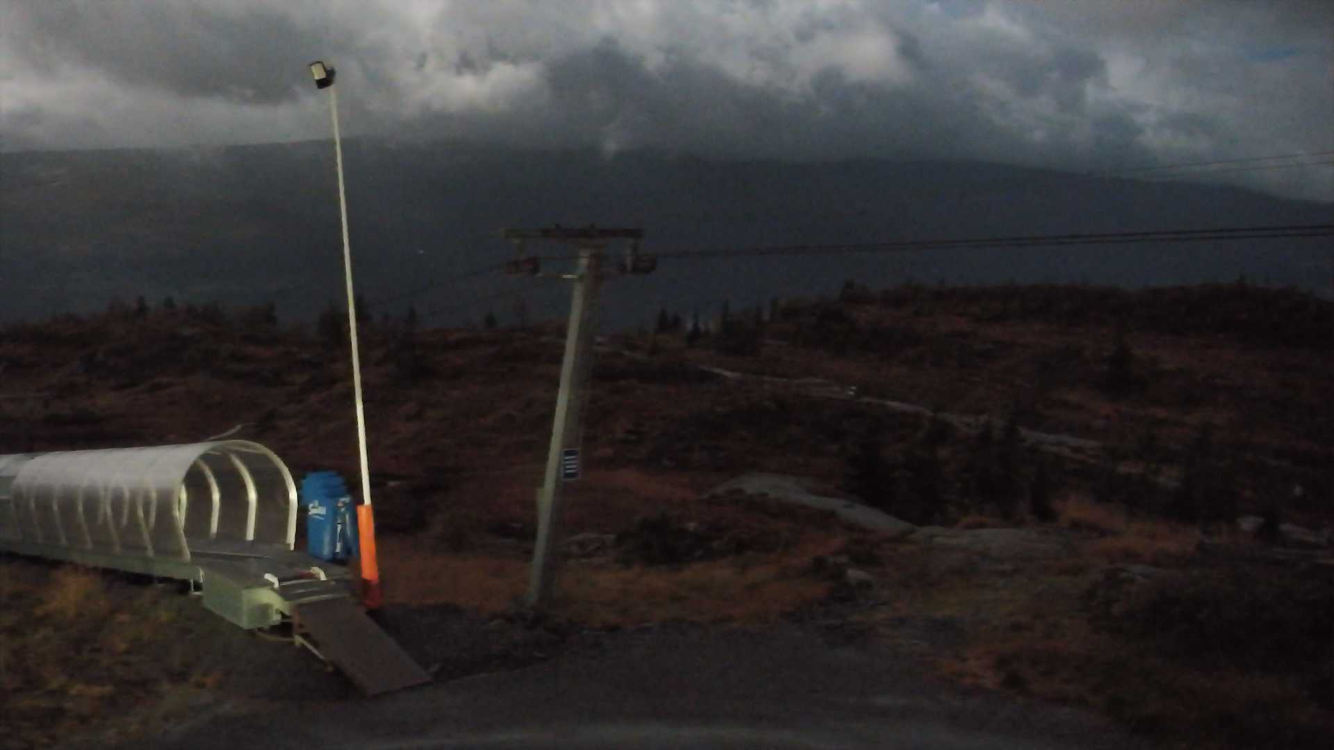 Voss Hangurstoppen snow cam captured at 26 September 2026 at 11:50 pm GMT+2